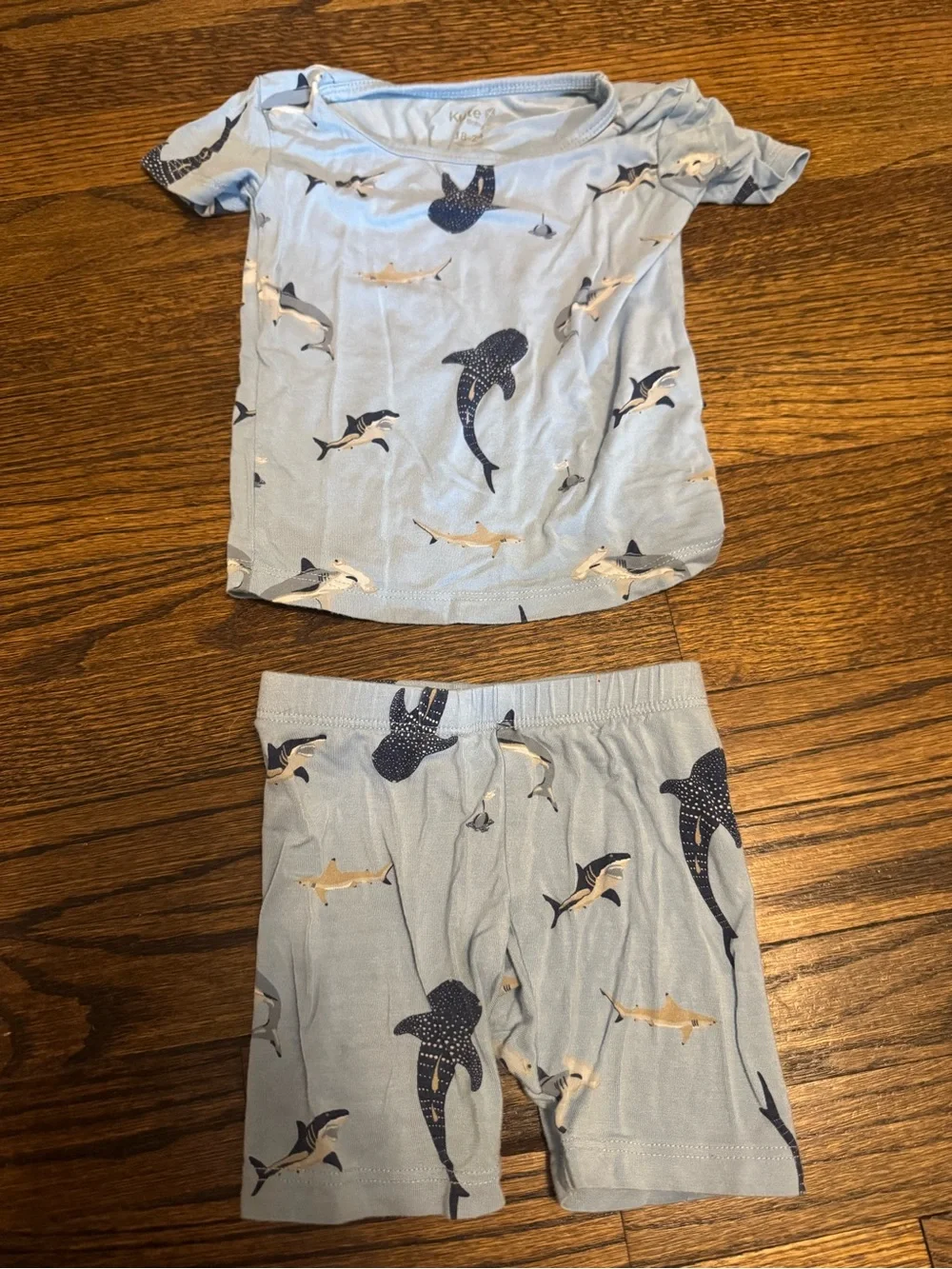 Kyte BABY Light Blue Shark Pajama Set